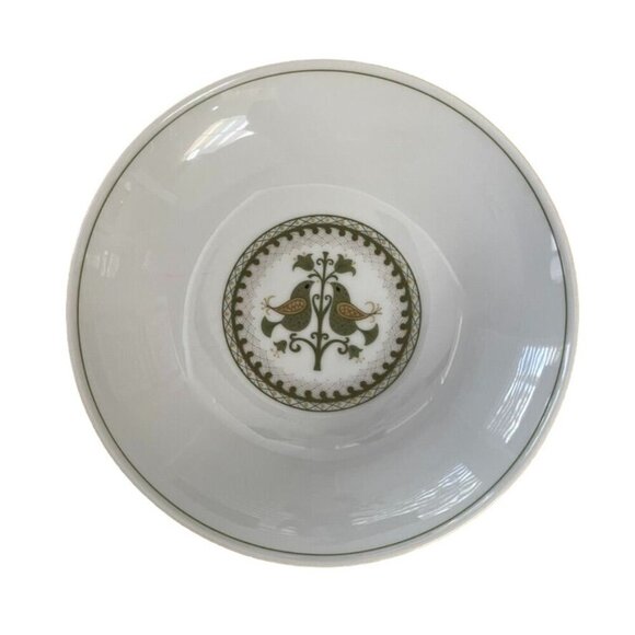 Noritake Japan China Bowls Set of 2 Hermitage Pattern 626 Two Bird Design MCM - Picture 5 of 7